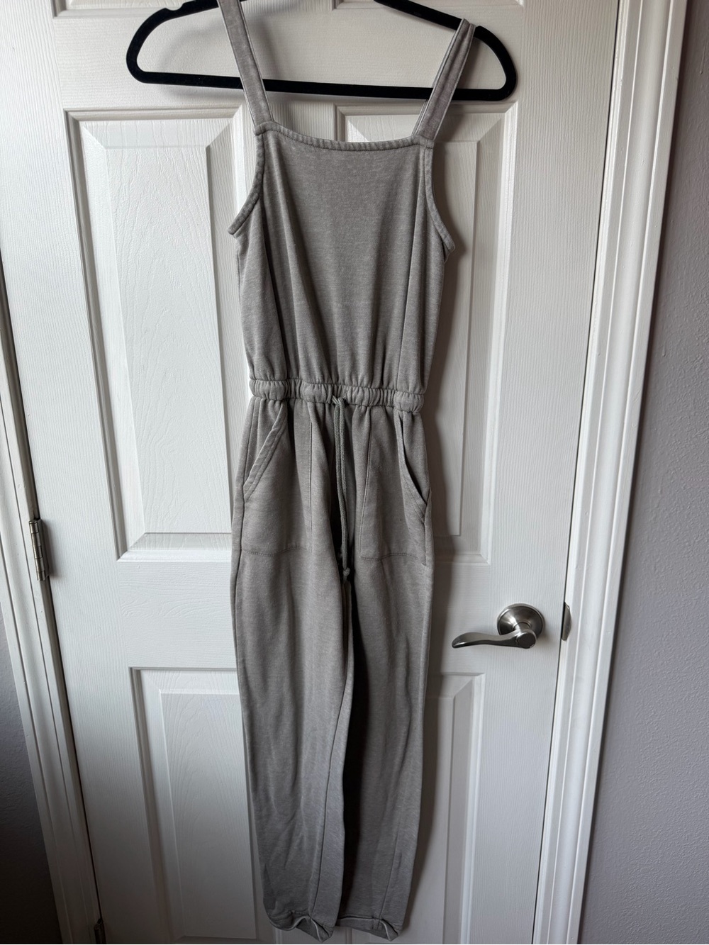 Olive green Sleeveless Jumpsuit with Elastic Waist